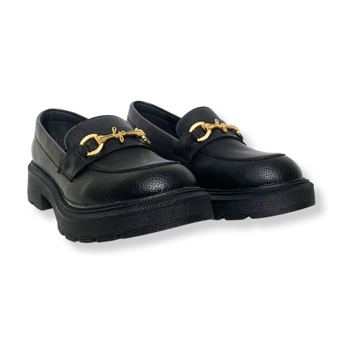 Mocassin en cuir pour femmes noir - Noelle - Lea & Paul Maroc