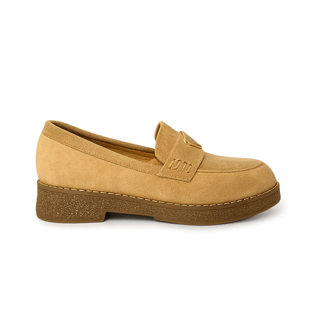 Mocassin en daim pour femmes beige - Armandine - Lea & Paul Maroc