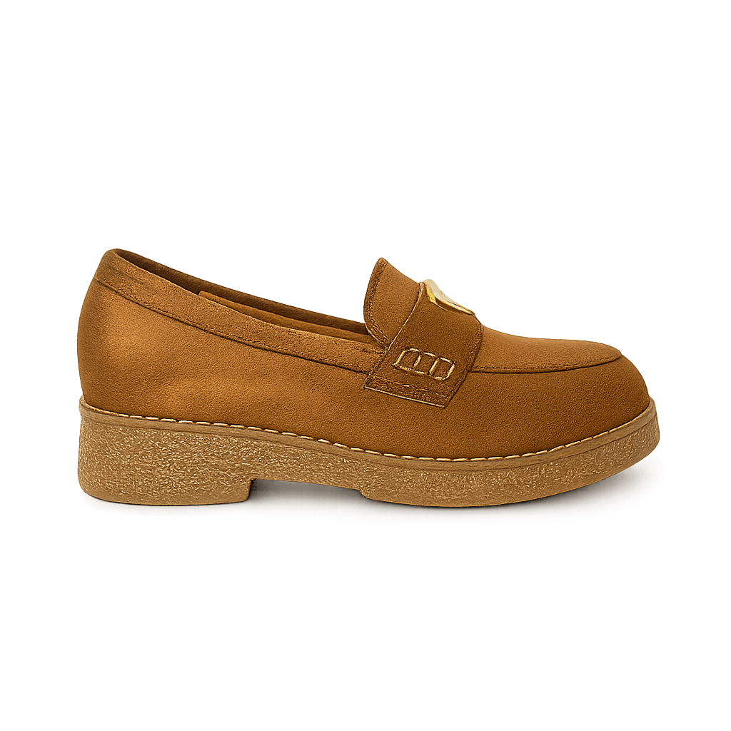 Mocassin en daim pour femmes marron - Armandine - Lea & Paul Maroc