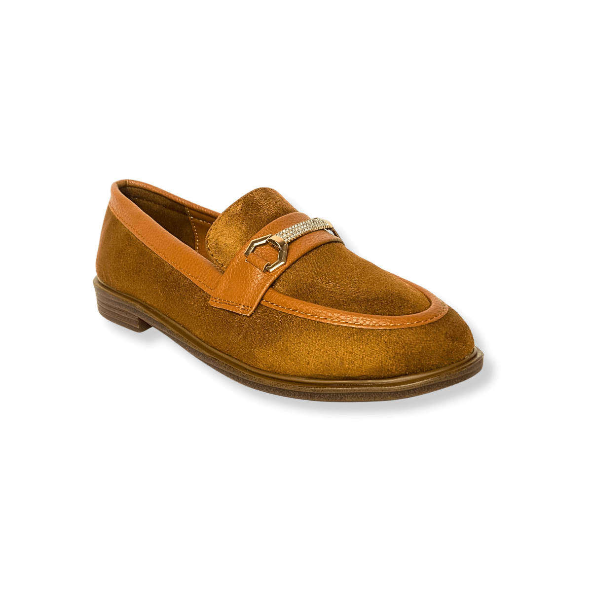 Mocassin en daim pour femmes marron - Elora - Lea & Paul Maroc