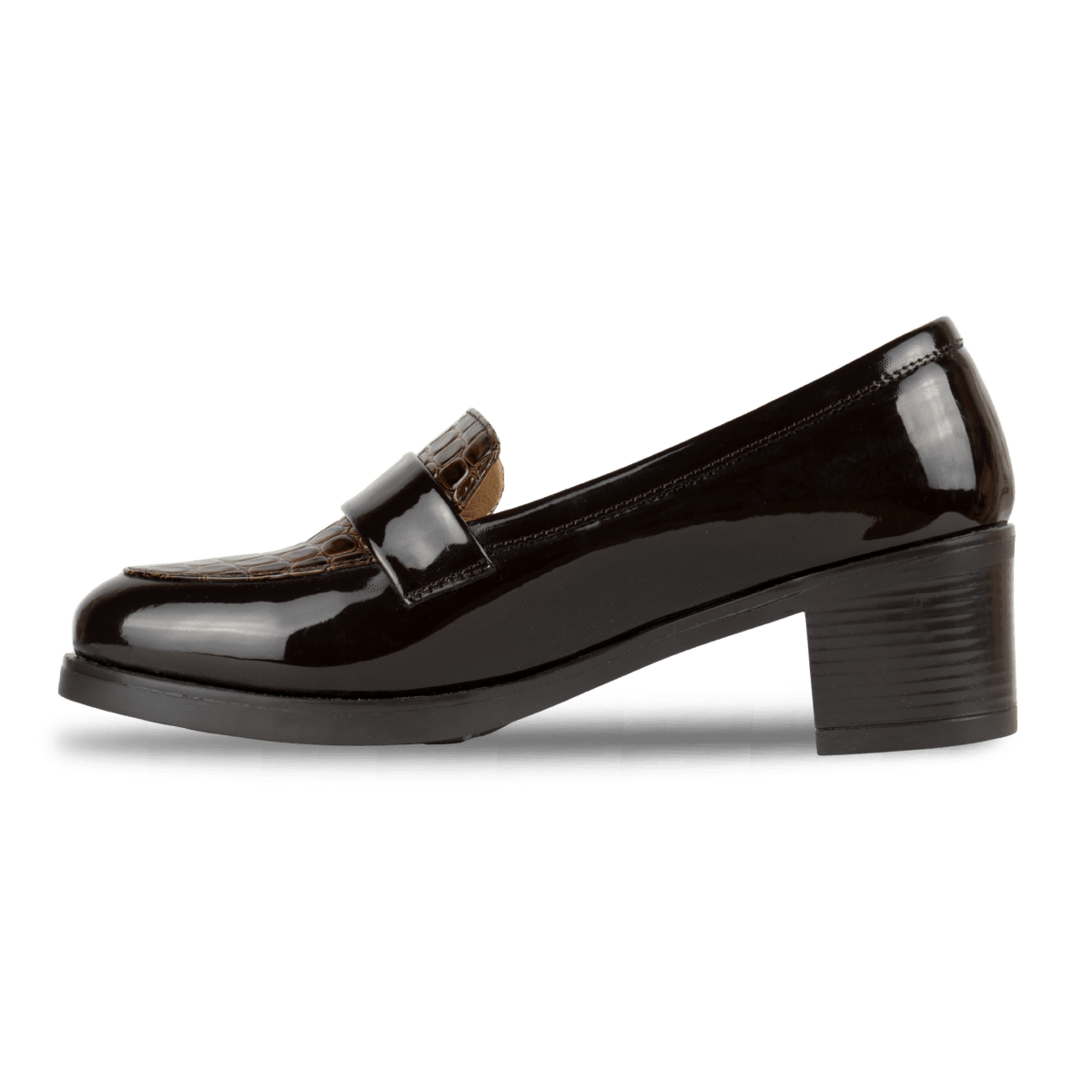 Mocassins à talon pour femme – Marron – Isabelle - Lea & Paul Maroc