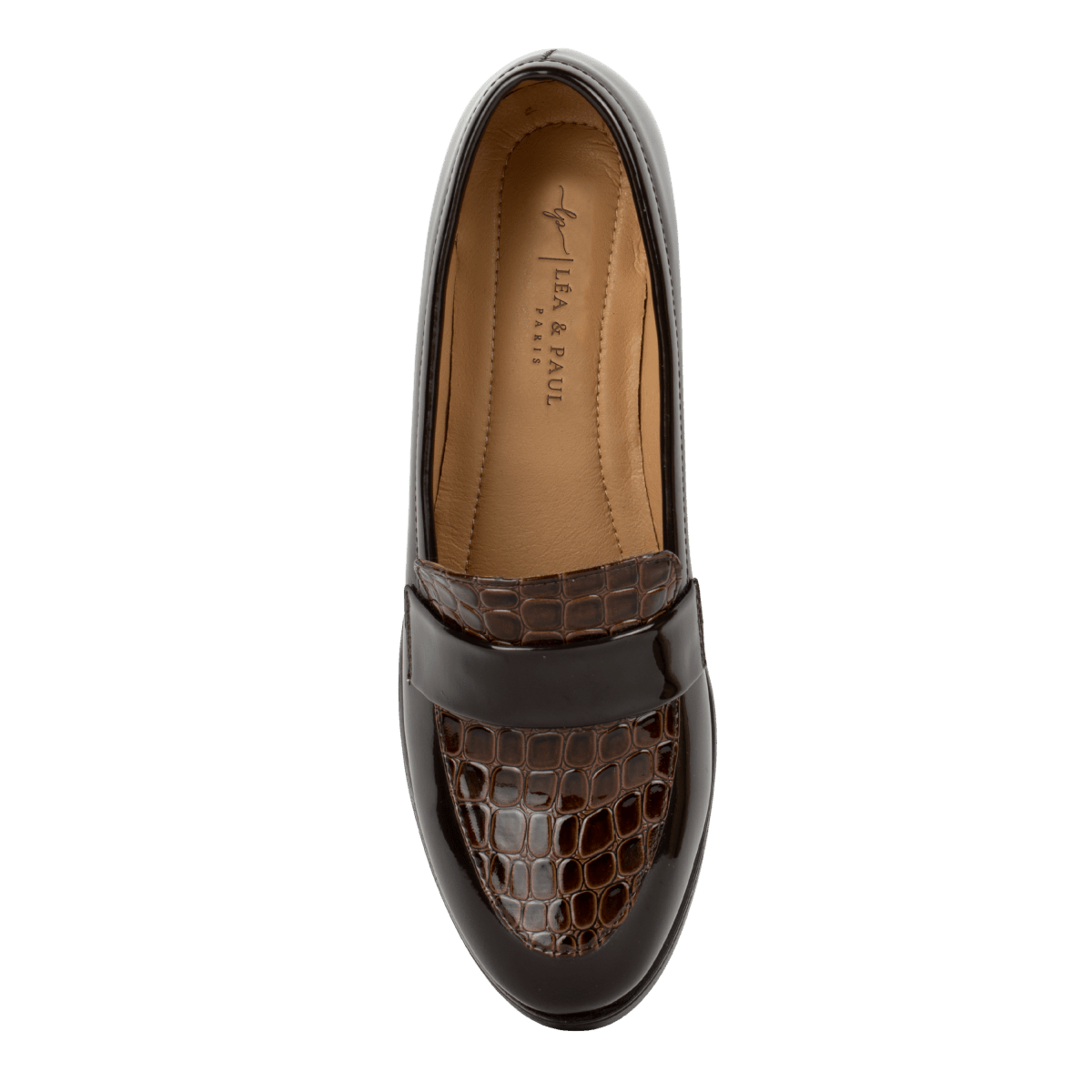 Mocassins à talon pour femme – Marron – Isabelle - Lea & Paul Maroc