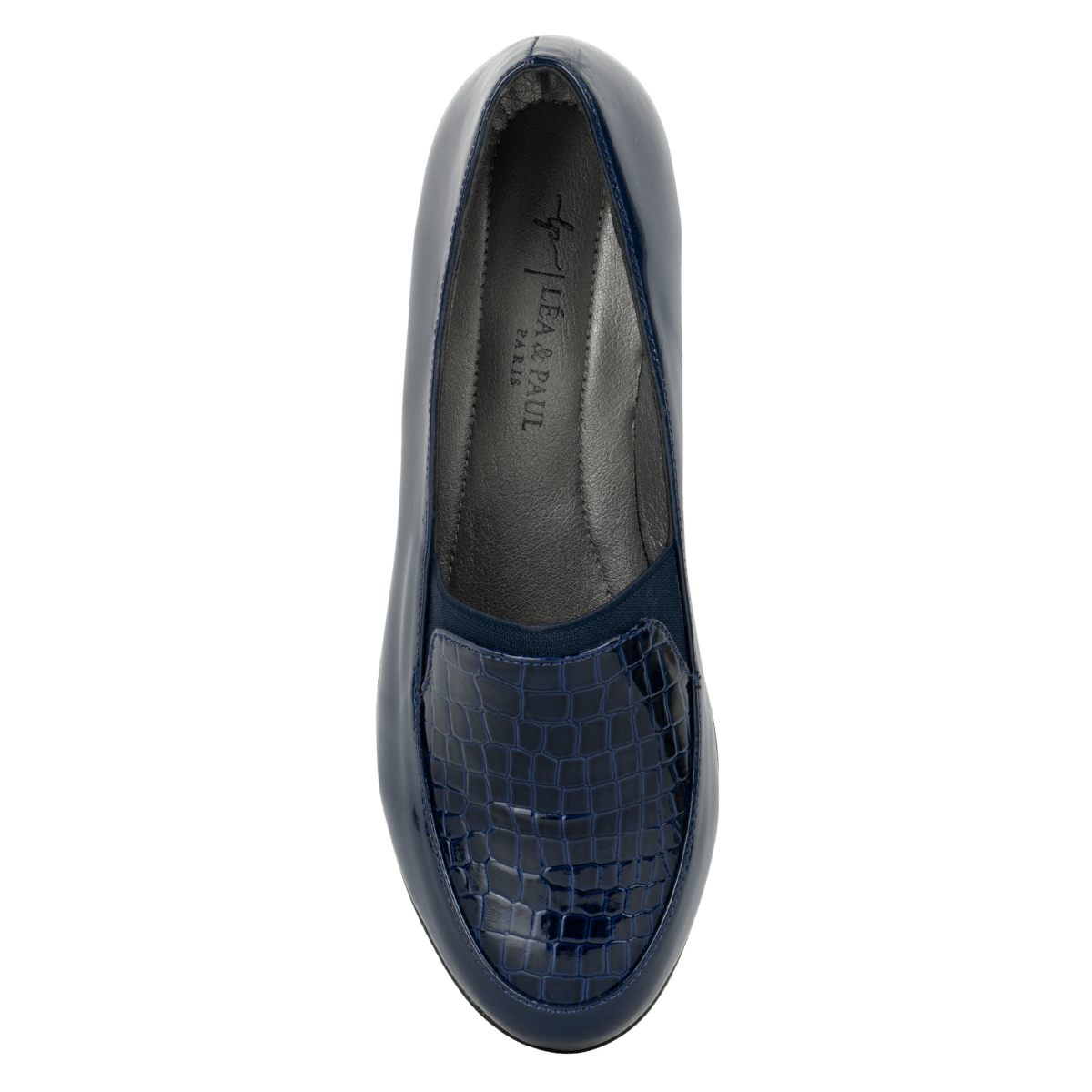 Mocassins Compensé pour femme – Bleu marine – Sophia - Lea & Paul Maroc