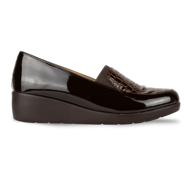 Mocassins Compensé pour femme – Marron  – Sophia