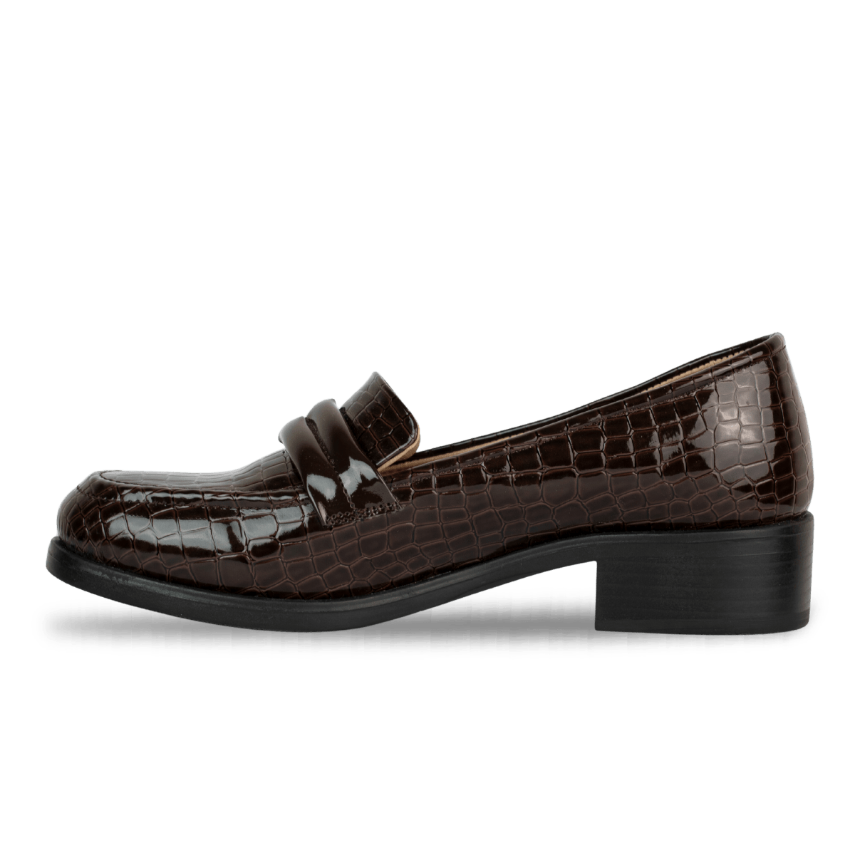 Mocassins en cuir verni pour femme – Marron – Mathilde - Lea & Paul Maroc