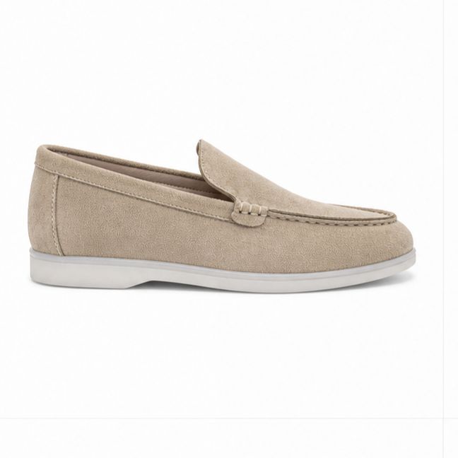 Mocassins en Daim cuir pour femme – Beige – Velina - Lea & Paul Maroc