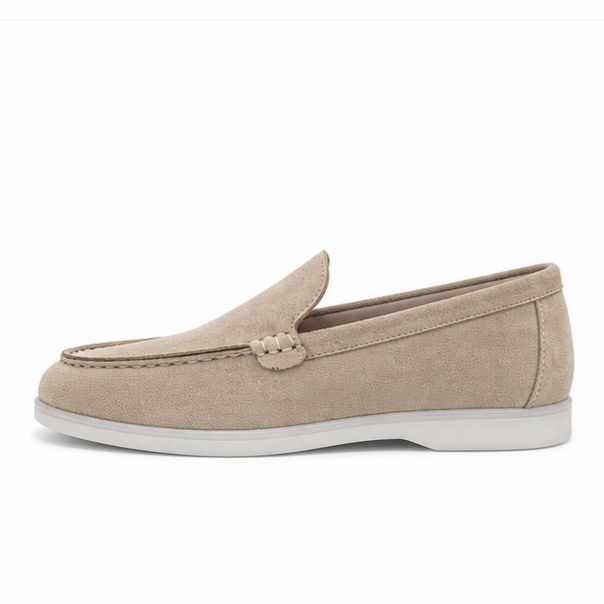 Mocassins en Daim cuir pour femme – Beige – Velina - Lea & Paul Maroc