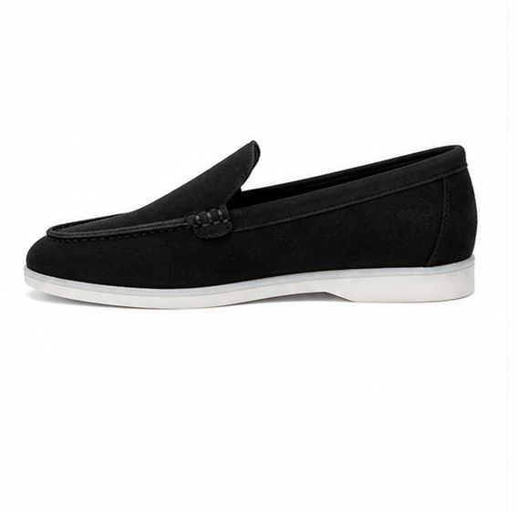Mocassins en Daim cuir pour femme – Noir – Velina - Lea & Paul Maroc
