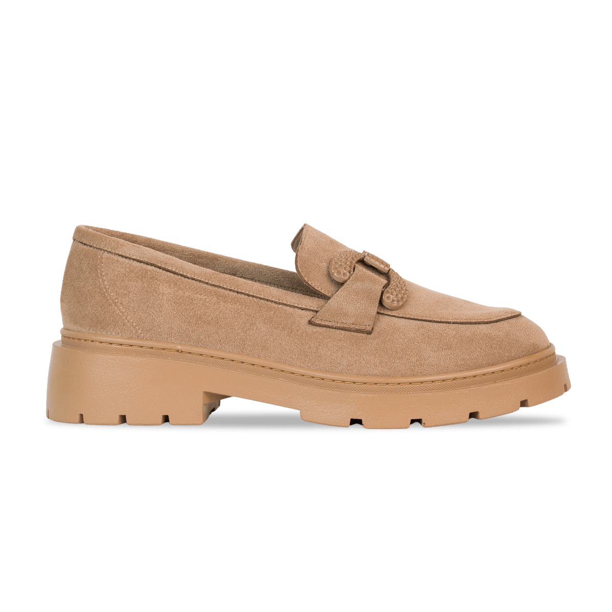 Mocassins en daim pour femme – Beige – Edith - Lea & Paul Maroc