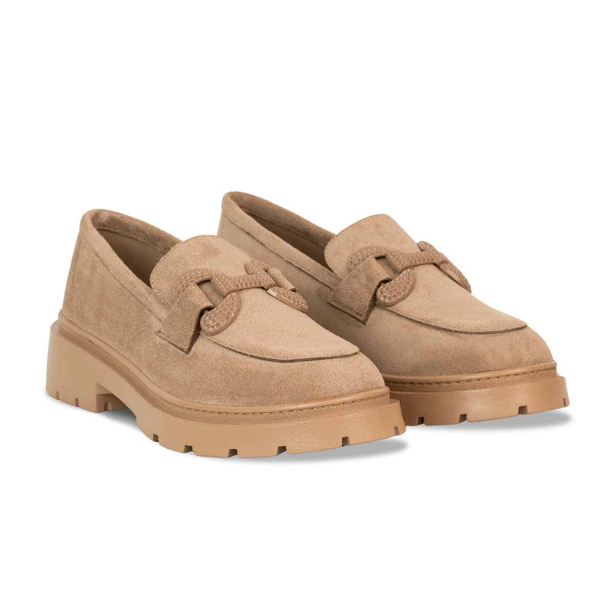 Mocassins en daim pour femme – Beige – Edith - Lea & Paul Maroc