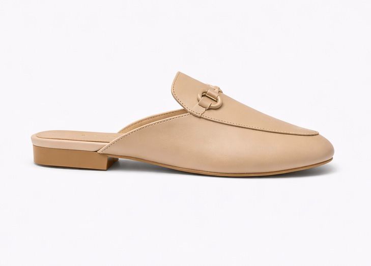 Mules en Cuir pour femme – Beige – Layali - Lea & Paul Maroc