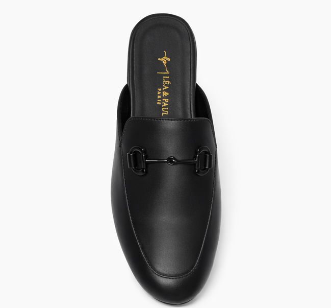 Mules en Cuir pour femme – Noir – Layali - Lea & Paul Maroc