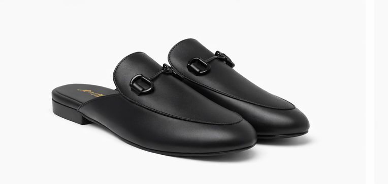 Mules en Cuir pour femme – Noir – Layali - Lea & Paul Maroc