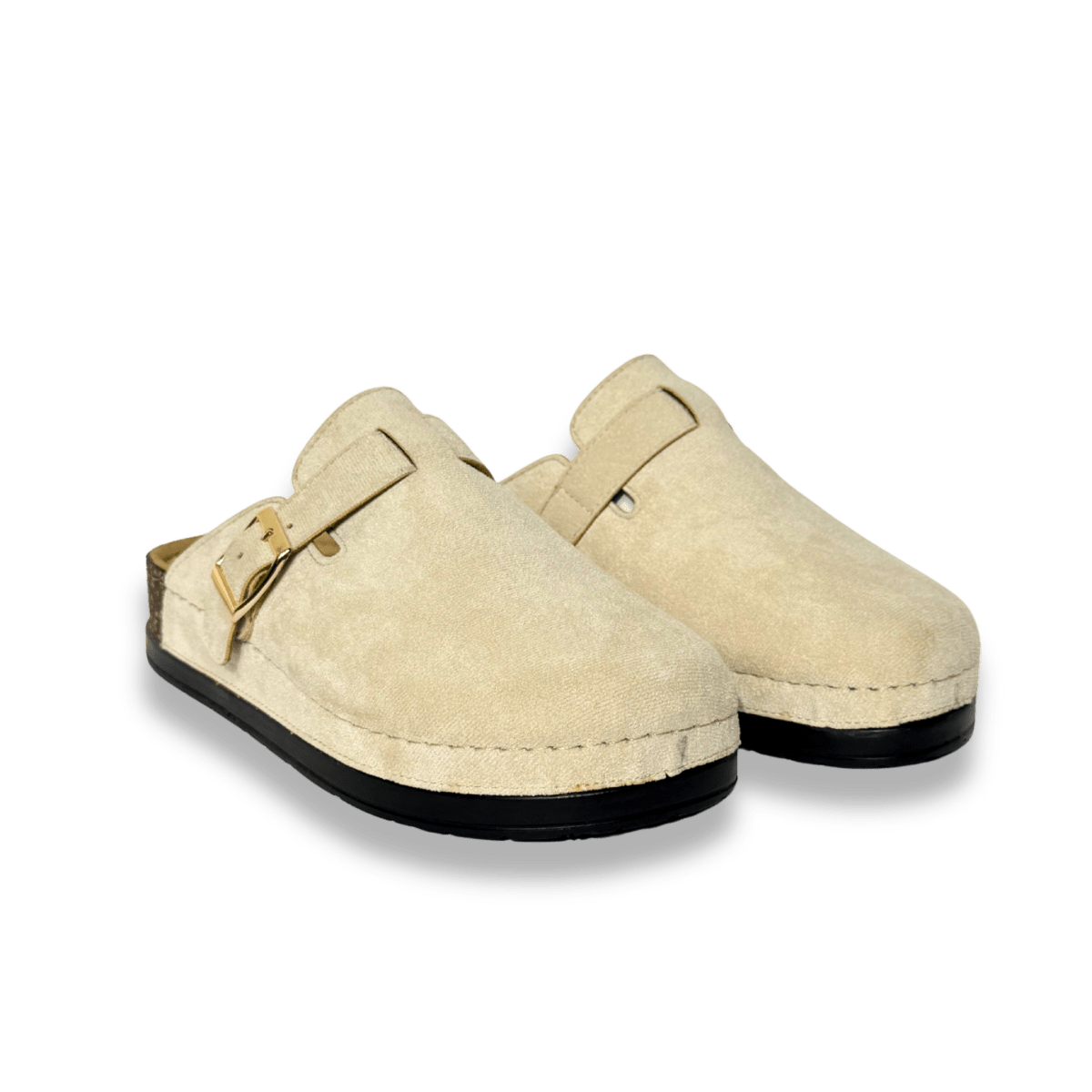 Sabot en daim pour femme - beige - Maélia - Lea & Paul Maroc