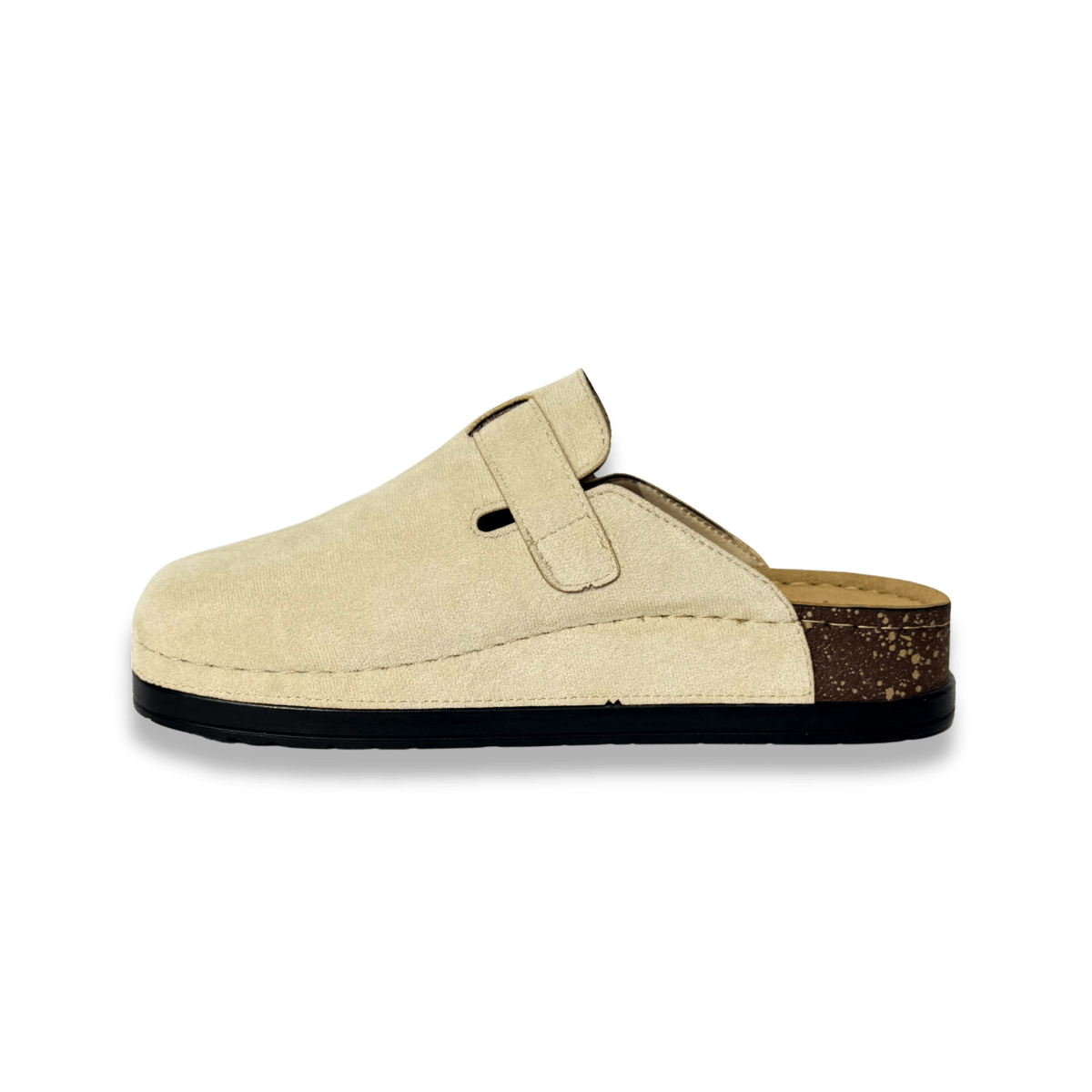 Sabot en daim pour femme - beige - Maélia - Lea & Paul Maroc