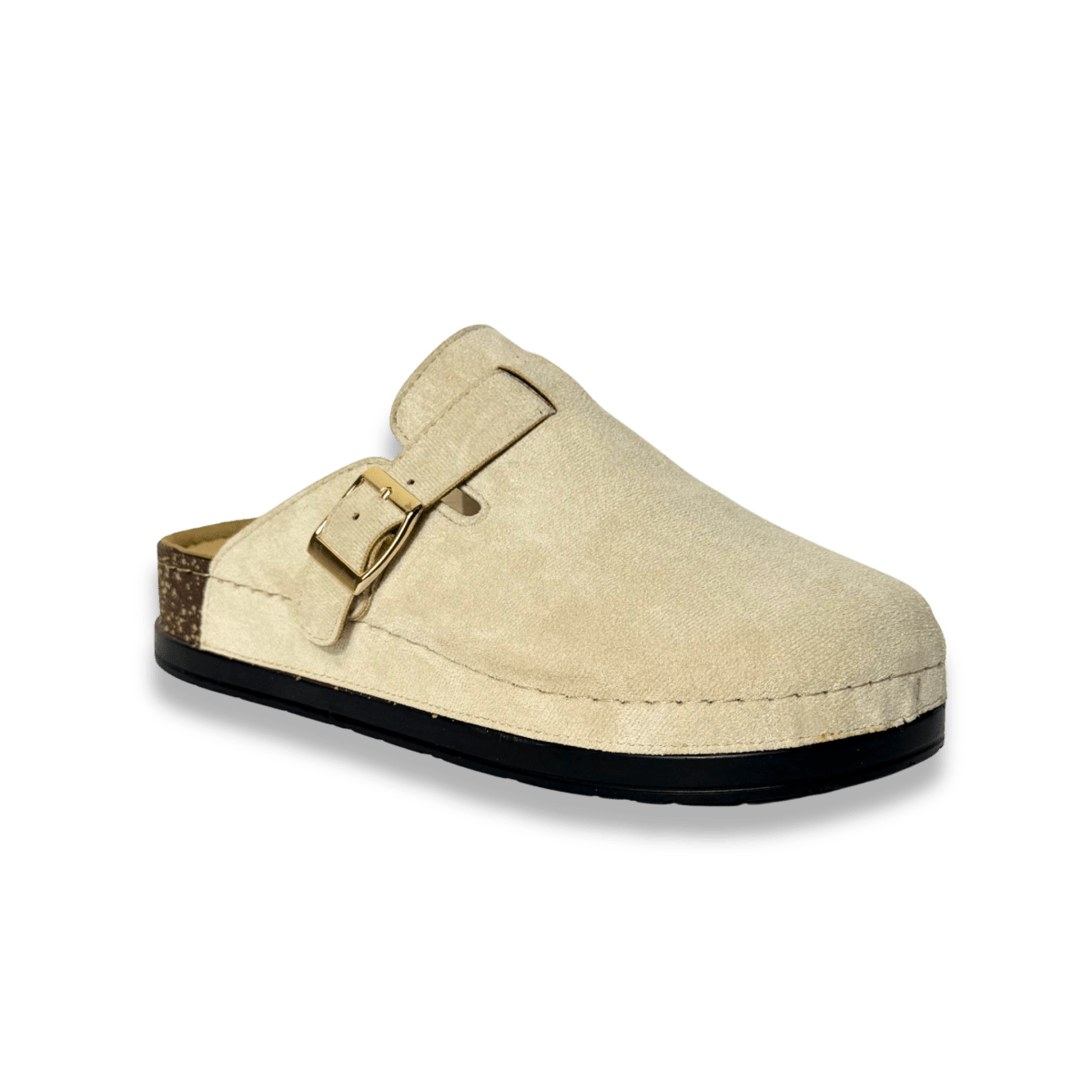 Sabot en daim pour femme - beige - Maélia - Lea & Paul Maroc