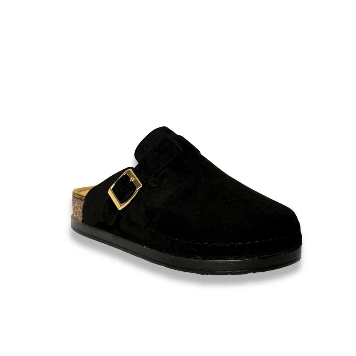 Sabot en daim pour femme - noir - Maélia - Lea & Paul Maroc