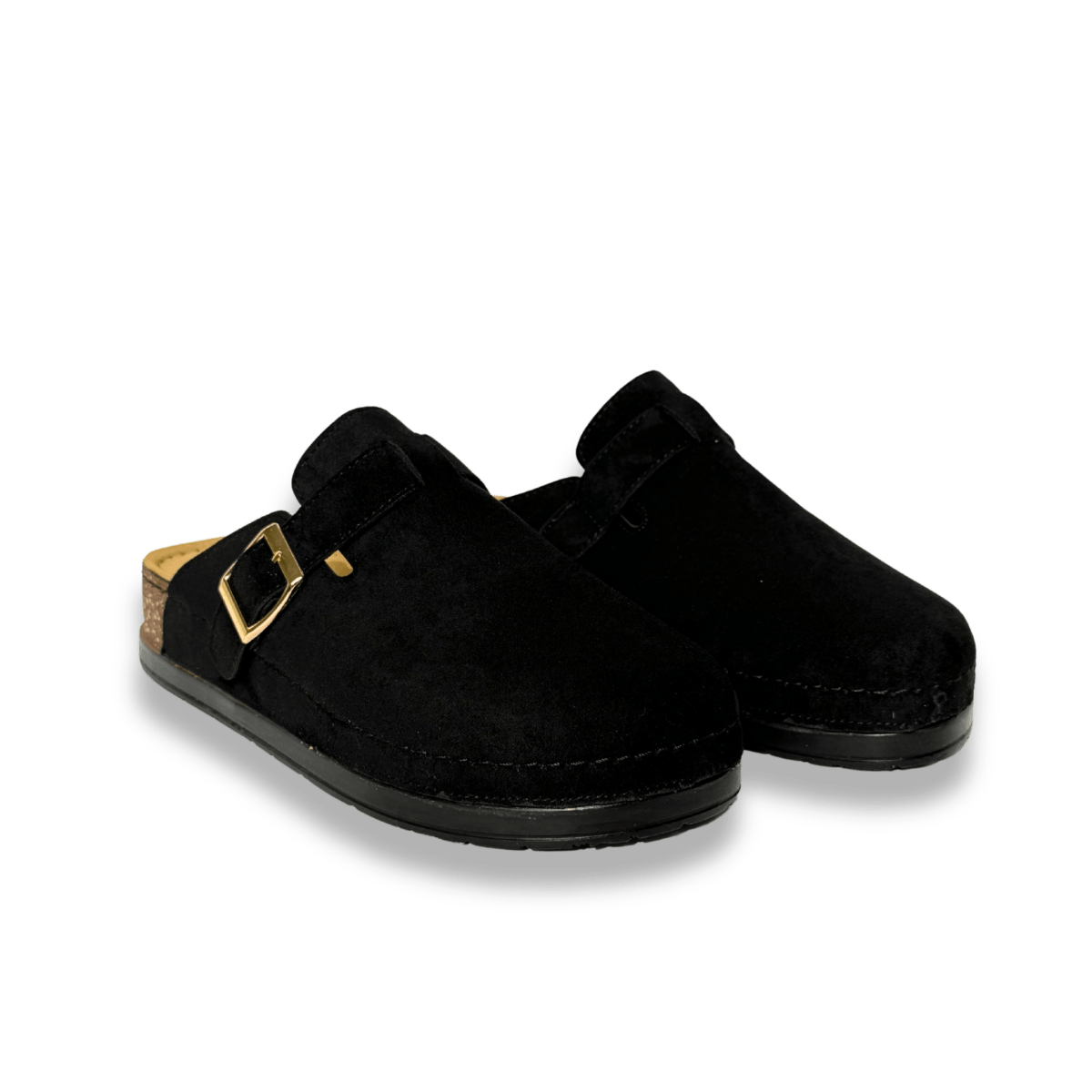 Sabot en daim pour femme - noir - Maélia - Lea & Paul Maroc