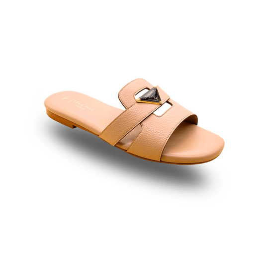 Sandales en cuir pour femme – Beige – Audrey - Lea & Paul Maroc