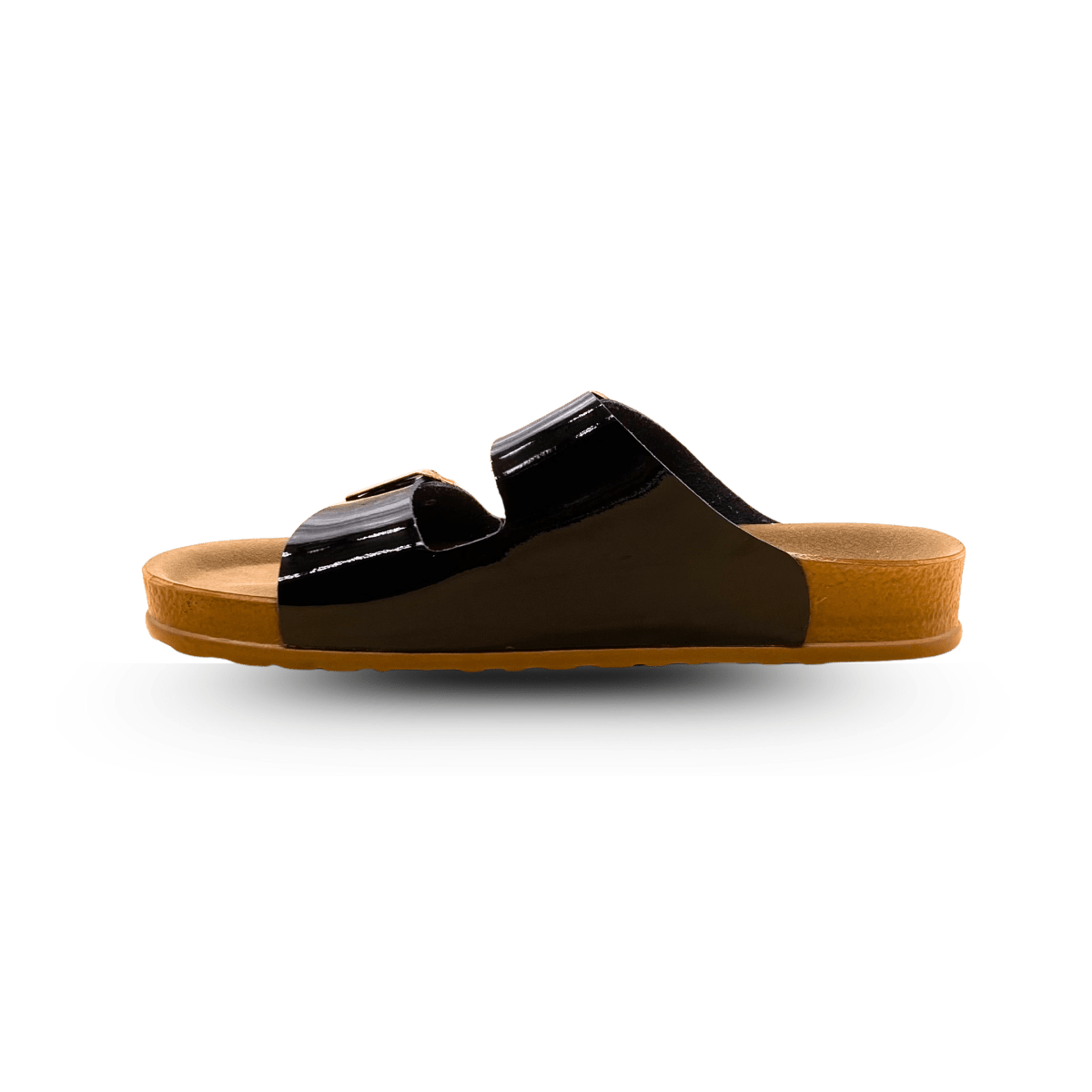 Sandales en cuir pour femme – Noir vernis – Marielle - Lea & Paul Maroc
