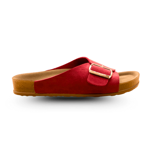 Sandales en daim pour femme – Rose – Angeline - Lea & Paul Maroc