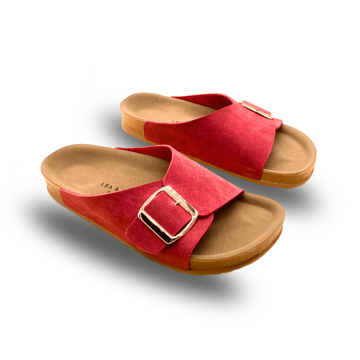 Sandales en daim pour femme – Rose – Angeline - Lea & Paul Maroc