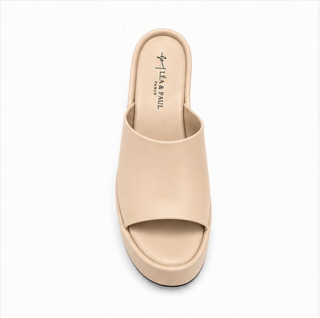 Sandales compensées pour femme – Beige – Vitoria